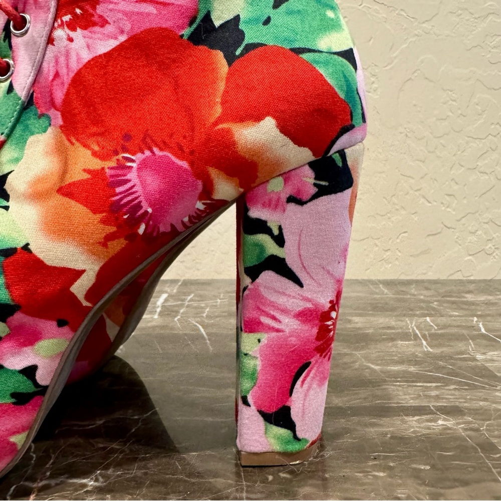 Jeffrey Campbell Lita Flower Platform Booties - Picture 3 of 13